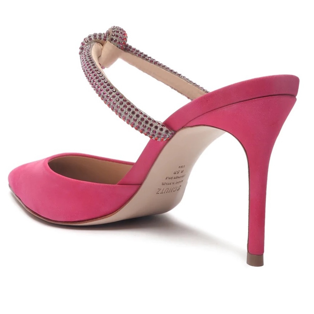 Schutz Pearl Leather Mule - Picture 5 of 6
